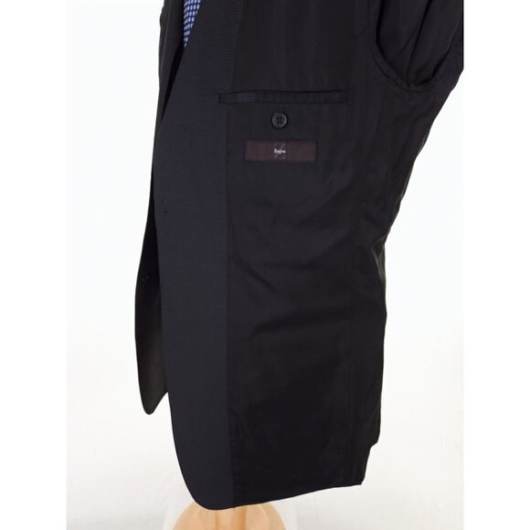Z ZEGNA 52L 42 Long City Blazer in Black Check - Picture 9 of 12